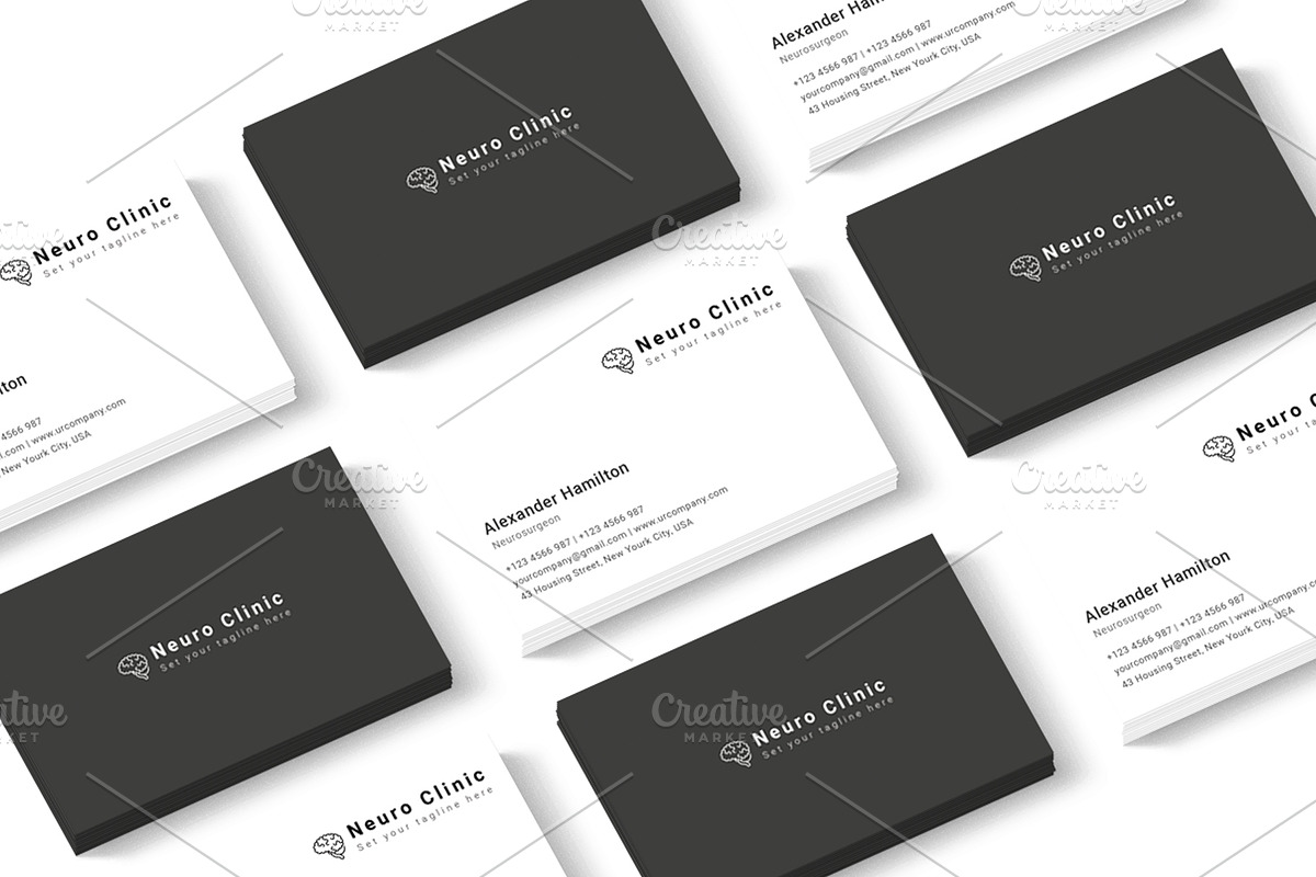 Neuro Clinic Business Card, a Business Card Template by graphicsunday (Photo 1 of 4)