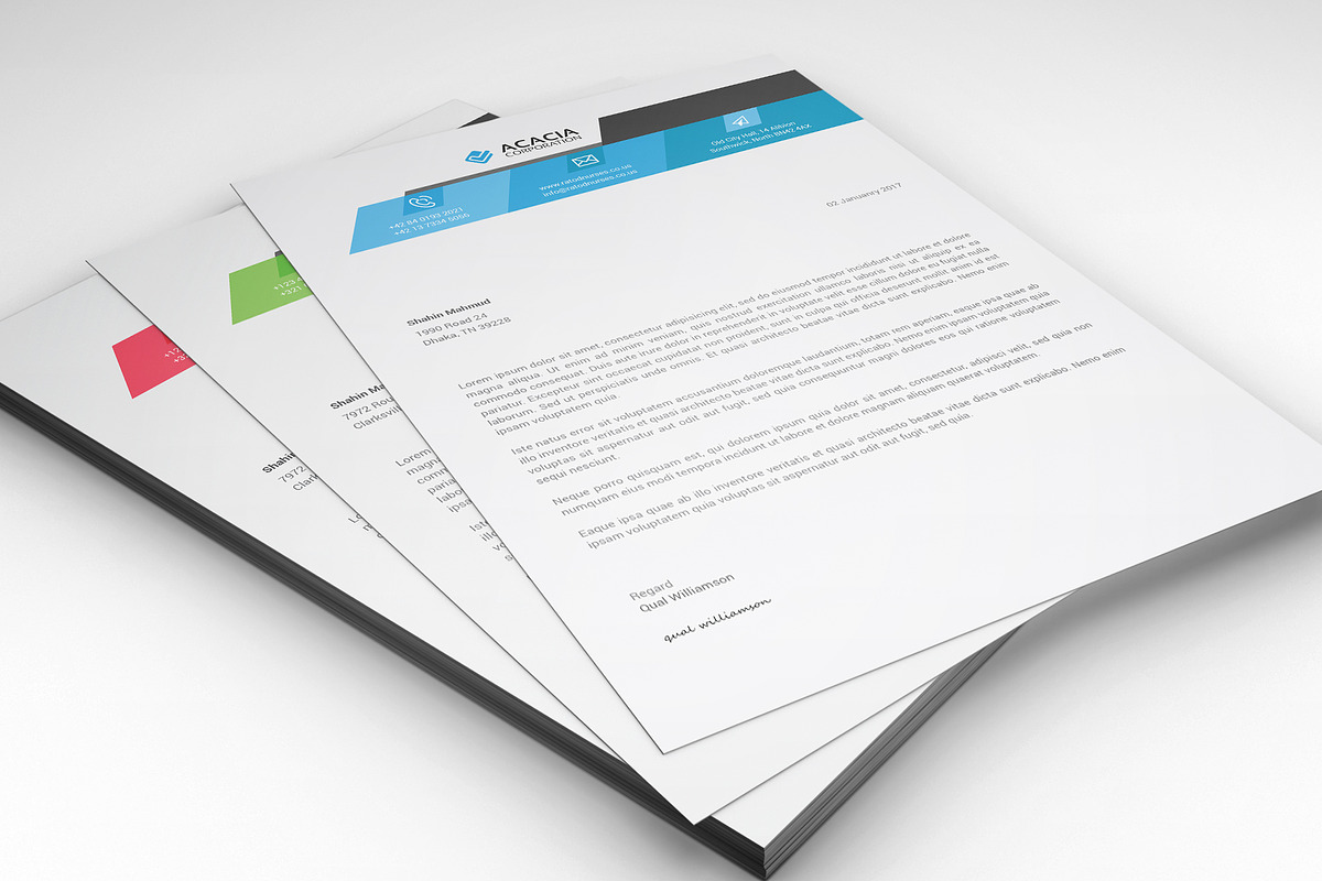 10 Letterheads (Bundle) Only $29, a Stationery Template by DesignGhar (Photo 7 of 11)