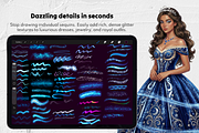 70 Glitter & Shimmer Procreate Brush, a Brush Add-On by Selentaori Studio (Thumbnail 4 of 10)