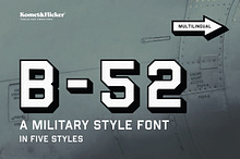B-52 – A Military Style Font