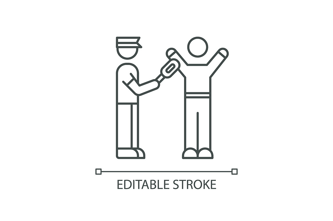 Body scanning linear icon | Outline Icons ~ Creative Market