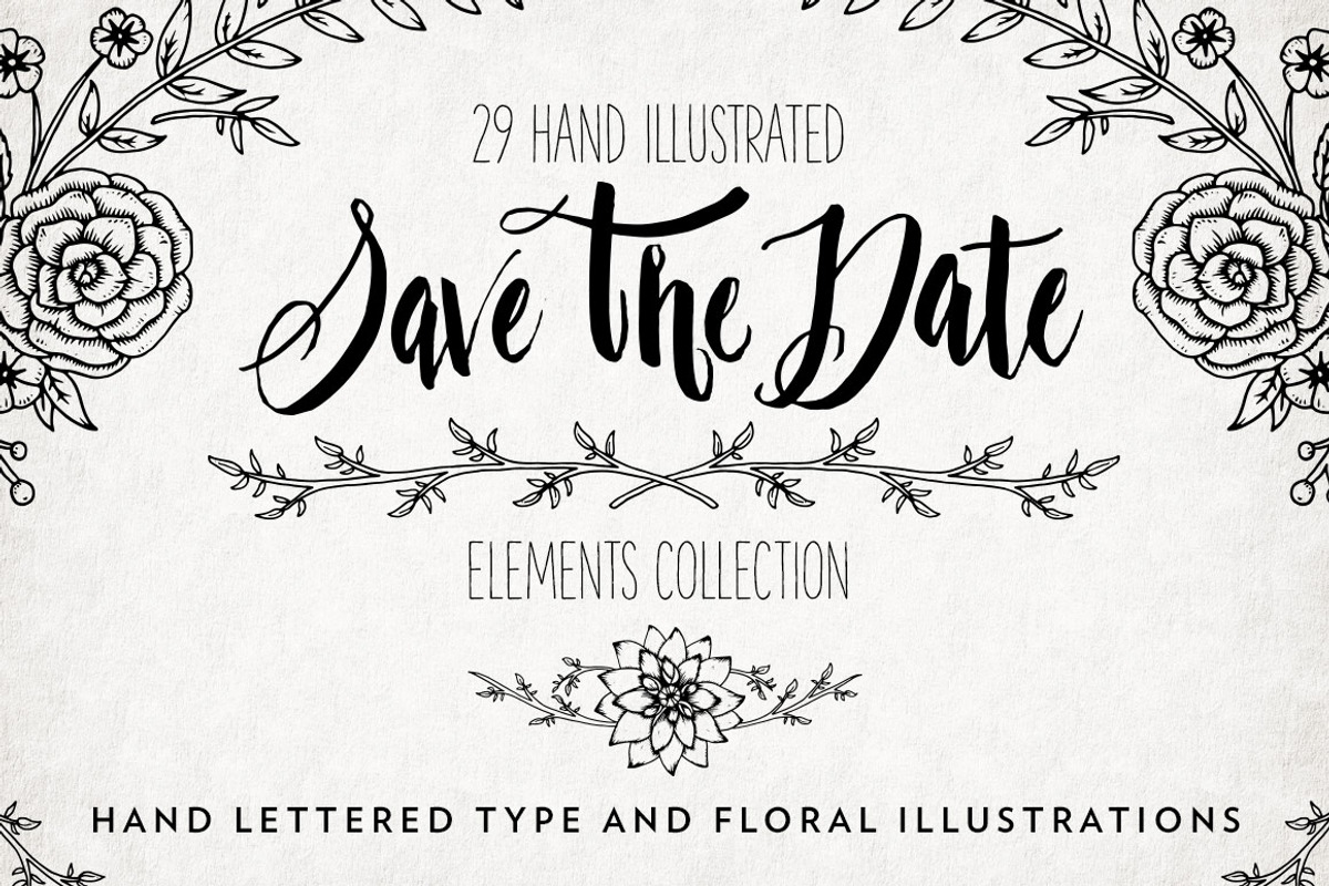 Illustrated Save The Date Overlays, an Illustration by Boelter Design Co (Photo 1 of 6)
