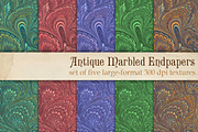 Antique Marbled Endpapers, a Texture Graphic by Vine Hill Mercantile Co. (Thumbnail 2 of 4)