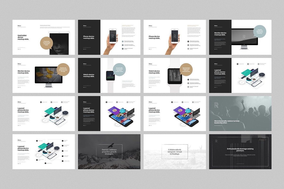 Rhino Keynote Presentation Template, a Presentation Template by Goashape Studio (Photo 5 of 9)