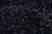 Night Sky with Constellations, an Object Graphic by DOBROGRAPH (Thumbnail 5 of 6)