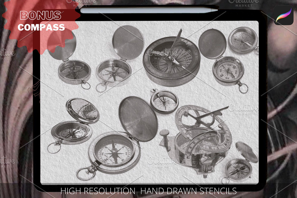 Acanthus Ornaments, Procreate Brush, a Brushes & More by Tattoo Worker Studio (Photo 5 of 6)