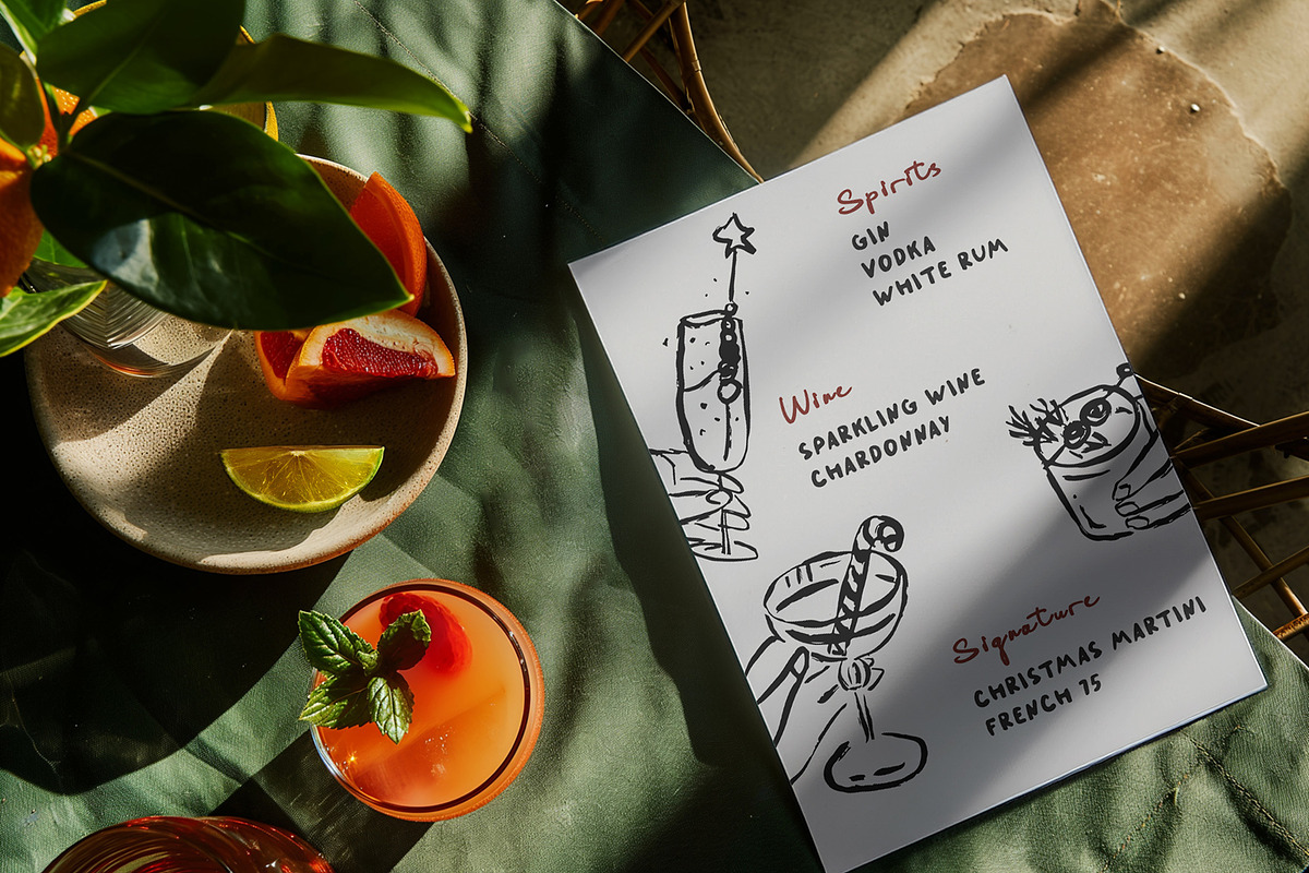 Whimsical Christmas Cocktails, a Food Illustration by Teresa Art Store (Photo 5 of 9)