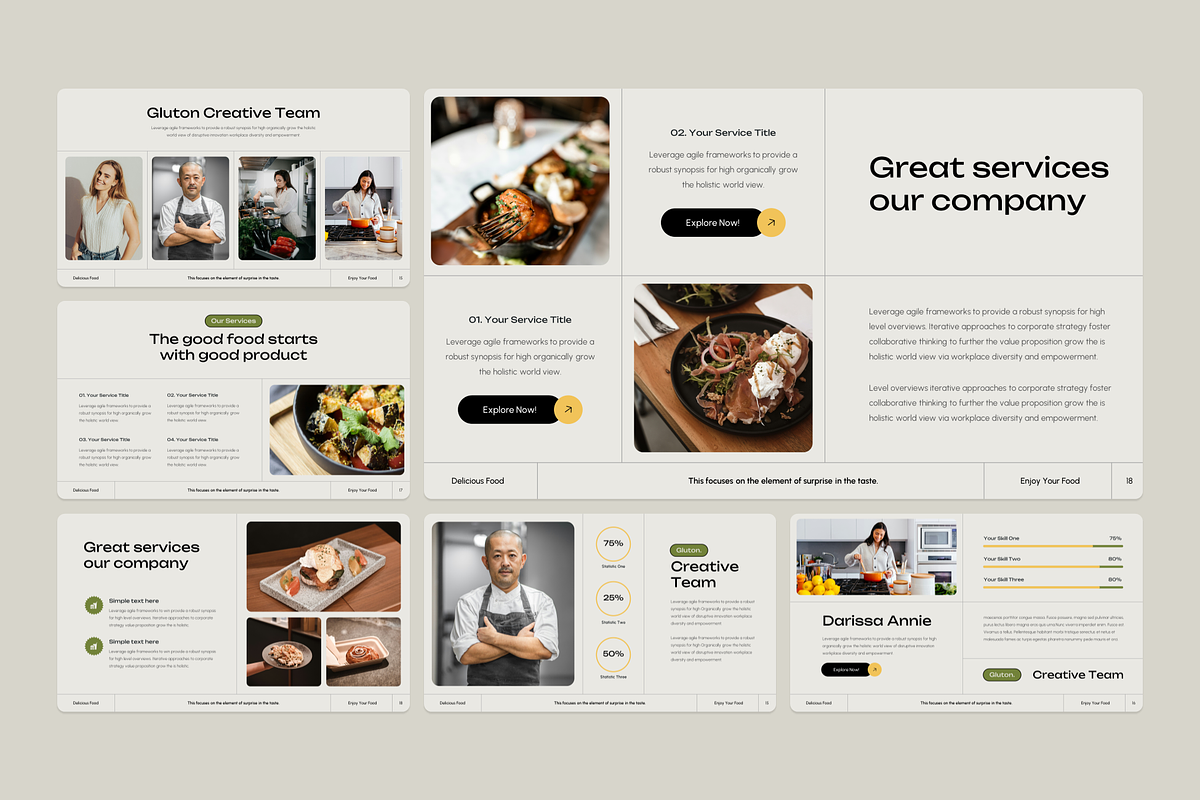 Food Keynote Template, a Presentation Template by YossyOneStd (Photo 4 of 6)