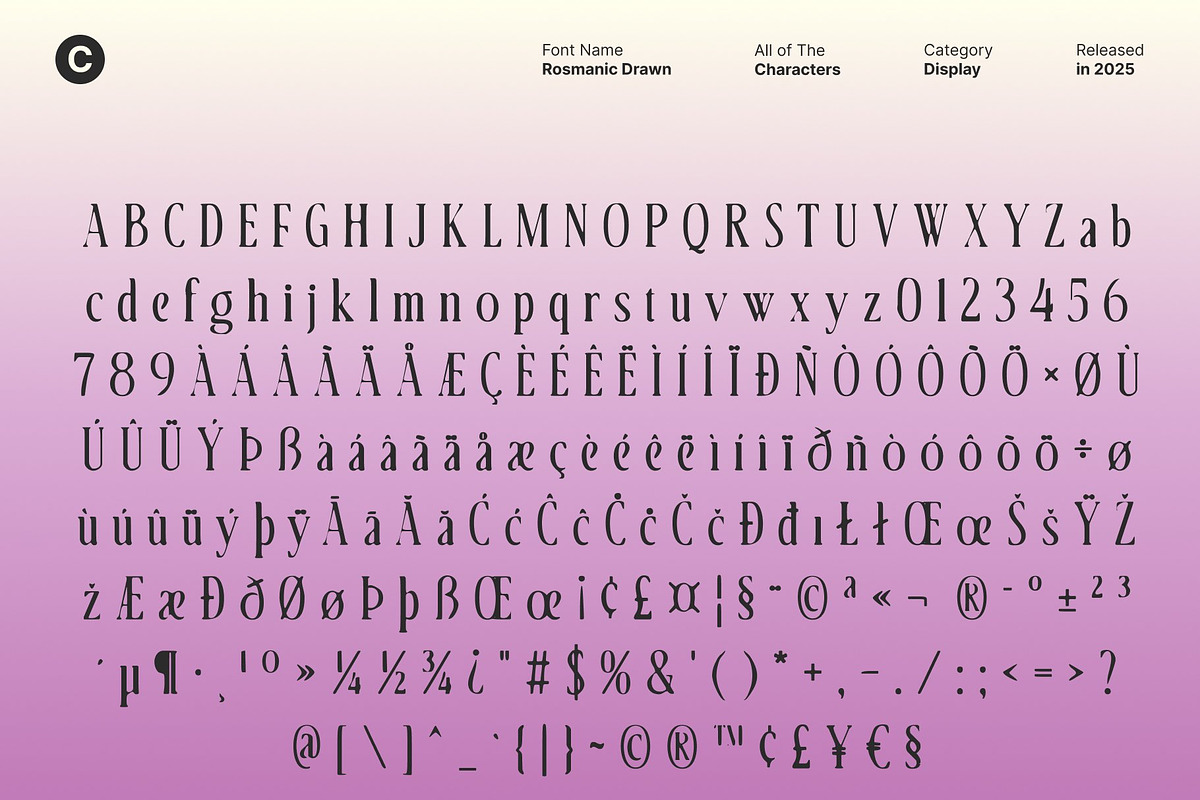 Rosmanic Drawn, a Serif Font by Craft Supply Co. (Photo 8 of 8)