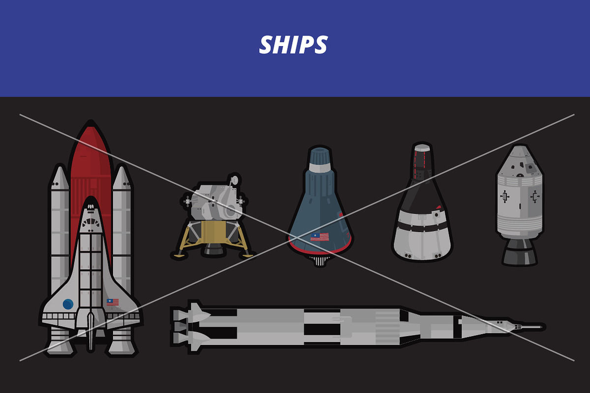 Space Label Pack, an Illustration by Ferrato Design Co. (Photo 3 of 5)