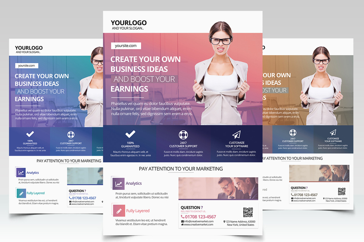 Creative Business - PSD Flyers, a Flyer Template by PixelsDesign