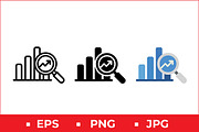 Data Analysis Vector Design, a Solid Icon by Artonix (Thumbnail 1 of 2)