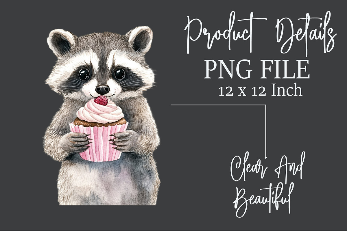Quirky and Funny Raccoons Sublimatio, an Illustration by Rose Art (Photo 5 of 7)