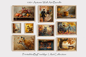 Autumn Wall Art Bundle, a Nature Photo by PrintablesByFranklyn