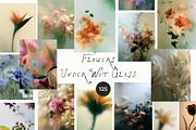 Flowers Under Wet Glass Backgrounds, a Background Graphic by Lana Elanor (Thumbnail 4 of 18)