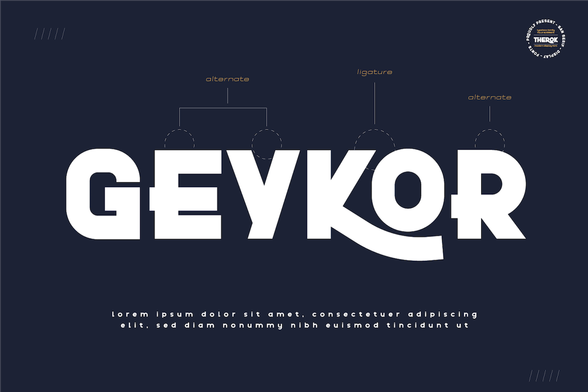 Therok, a Sans Serif Font by twinstd (Photo 2 of 14)