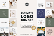 110 Minimal Logo Designs, a Branding & Logo Template by Erin Cassidy (Thumbnail 1 of 22)