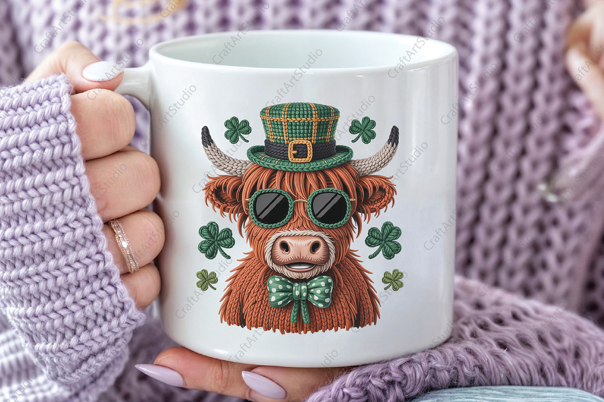 Highland Crochet Cow St Patrick’s Da, an Illustration by CraftArtStudio (Photo 2 of 4)