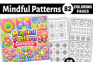 Adults - Mindful Patterns Book, a Decorative Illustration by Ink Gallery