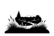 50 Garden Frame Silhouette Bundle, an Illustration by musafir_fashion (Thumbnail 40 of 51)