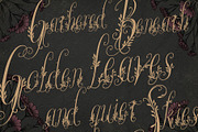 Wanderin Autumn Artisan Floral font, a Script Font by HypeWorksCo (Thumbnail 17 of 28)