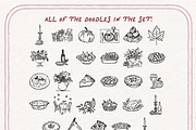 Thanksgiving Clipart, Dinner Set, a Seasonal Illustration by The October Creative (Thumbnail 5 of 7)