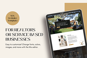Wix Website Template Real Estate