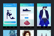 Material Theme UX/UI Kit, an UI Kit Template by App for Mobile & Website (Thumbnail 6 of 9)