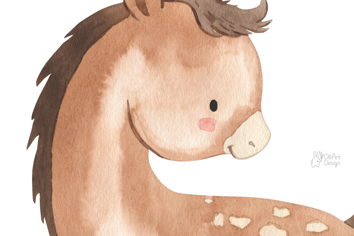 FARM ANIMALS. Watercolor, an Animal Illustration by OlliArtDesign (Photo 9 of 11)