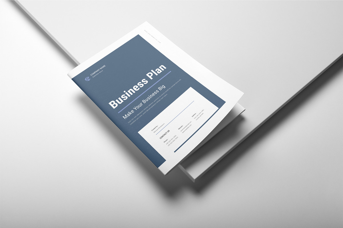 Business Plan Template, a Brochure Template by DesignCrest (Photo 3 of 13)