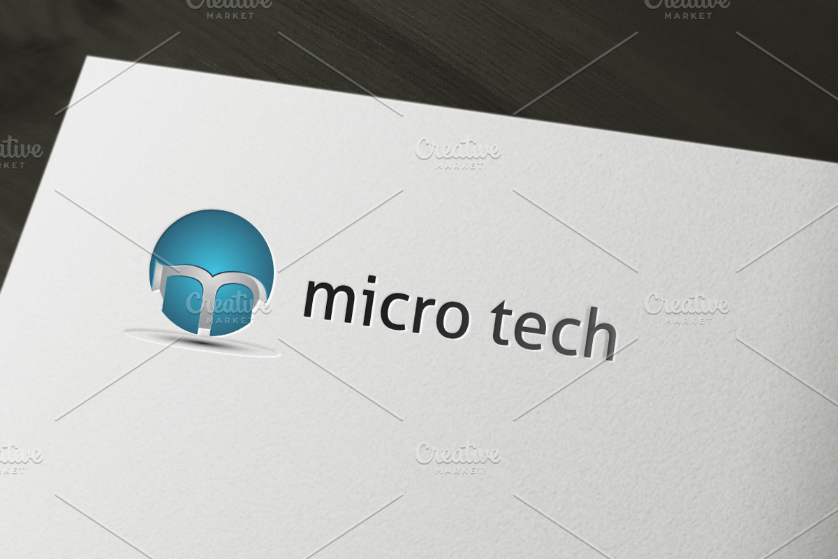 Micro Technology Logo, a Branding & Logo Template by NasirGrfx