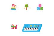 Babies Toys Illustration Design Set, a Templates & Theme by studiogstock (Thumbnail 3 of 4)