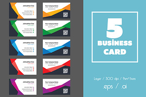 5 Business Card Templates