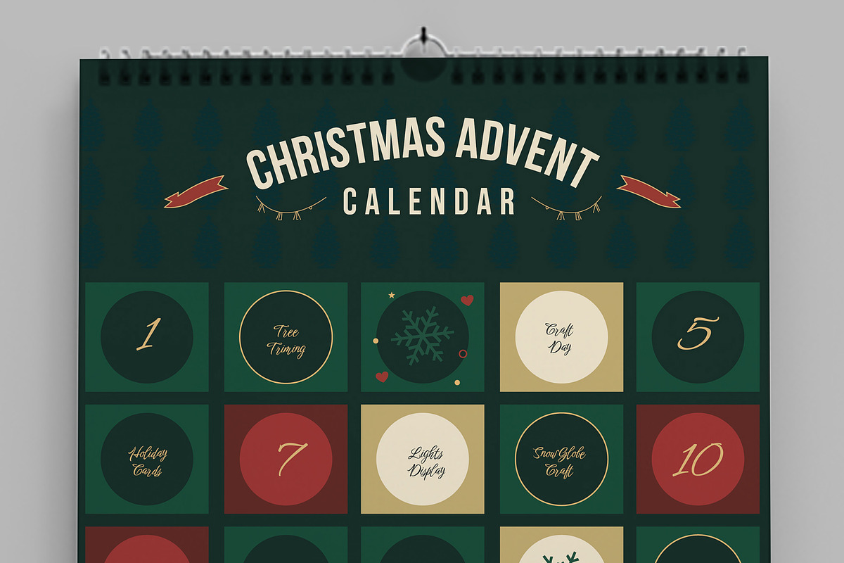 Christmas Advent Calendar, a Flyer Template by MightyDesign (Photo 3 of 7)
