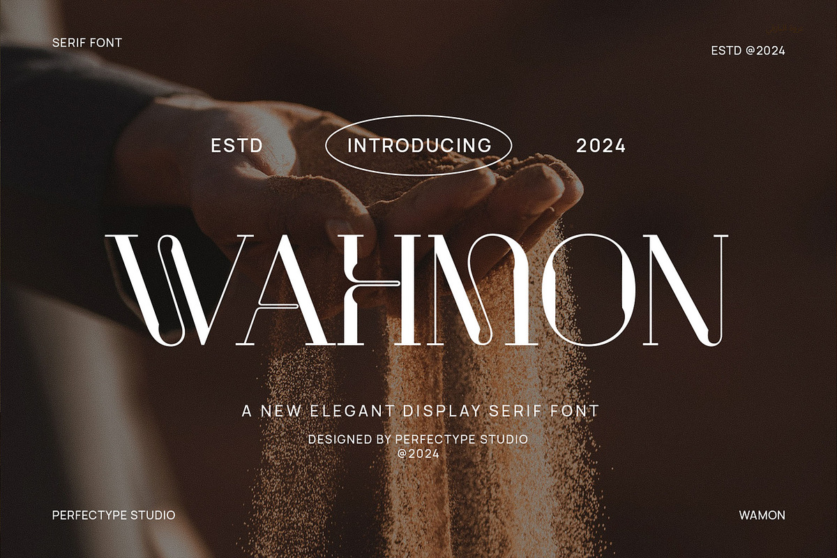 Wahmon Unique and Elegant Serif Font, a Serif Font by Perfectype (Photo 1 of 6)