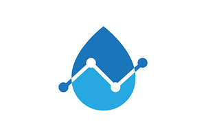 water lab droplets logo design, a Branding & Logo Template by devastd