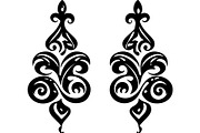 Elegant Earrings SVG Collection, an Object Graphic by Designer_Momina (Thumbnail 12 of 13)