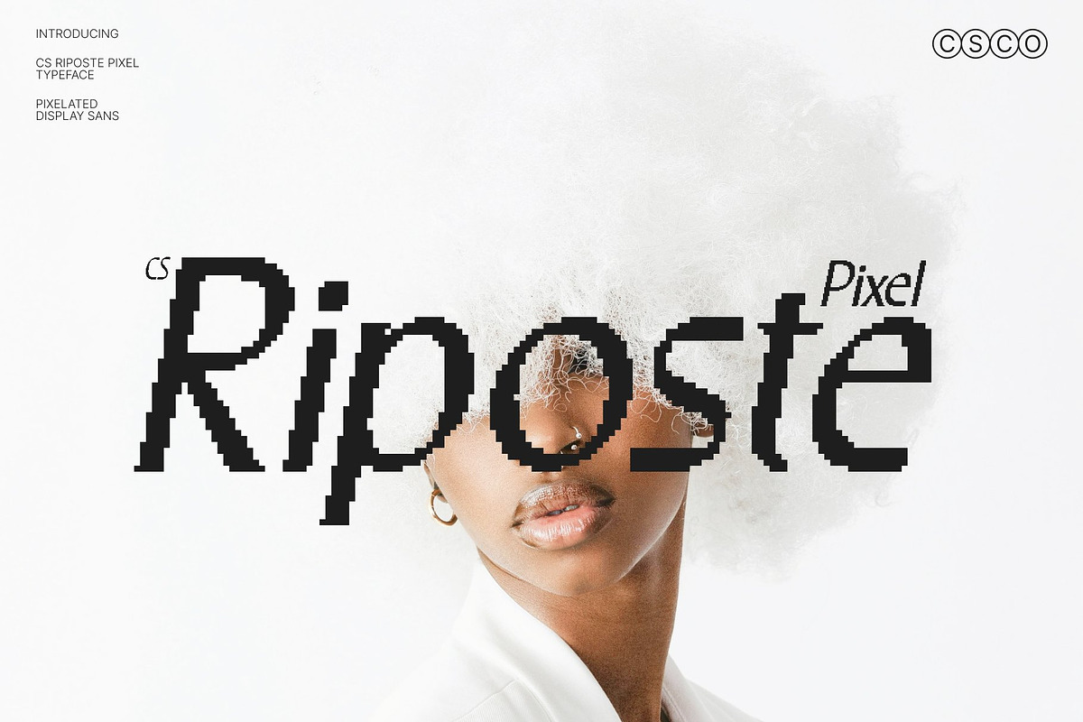 CS Riposte Pixel, a Sans Serif Font by Craft Supply Co. (Photo 1 of 8)