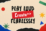 Chunkriot - Playful Display Font, a Sans Serif Font by Maenjari Std (Thumbnail 4 of 10)
