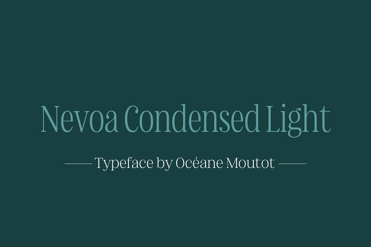Nevoa Condensed Light, a Script Font by OceaneM (Photo 1 of 7)