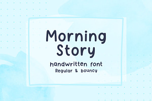 Morning Story cute handwritten font
