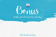 Norffo Font + Watercolor Brush, a Script Font by alit design (Thumbnail 5 of 5)