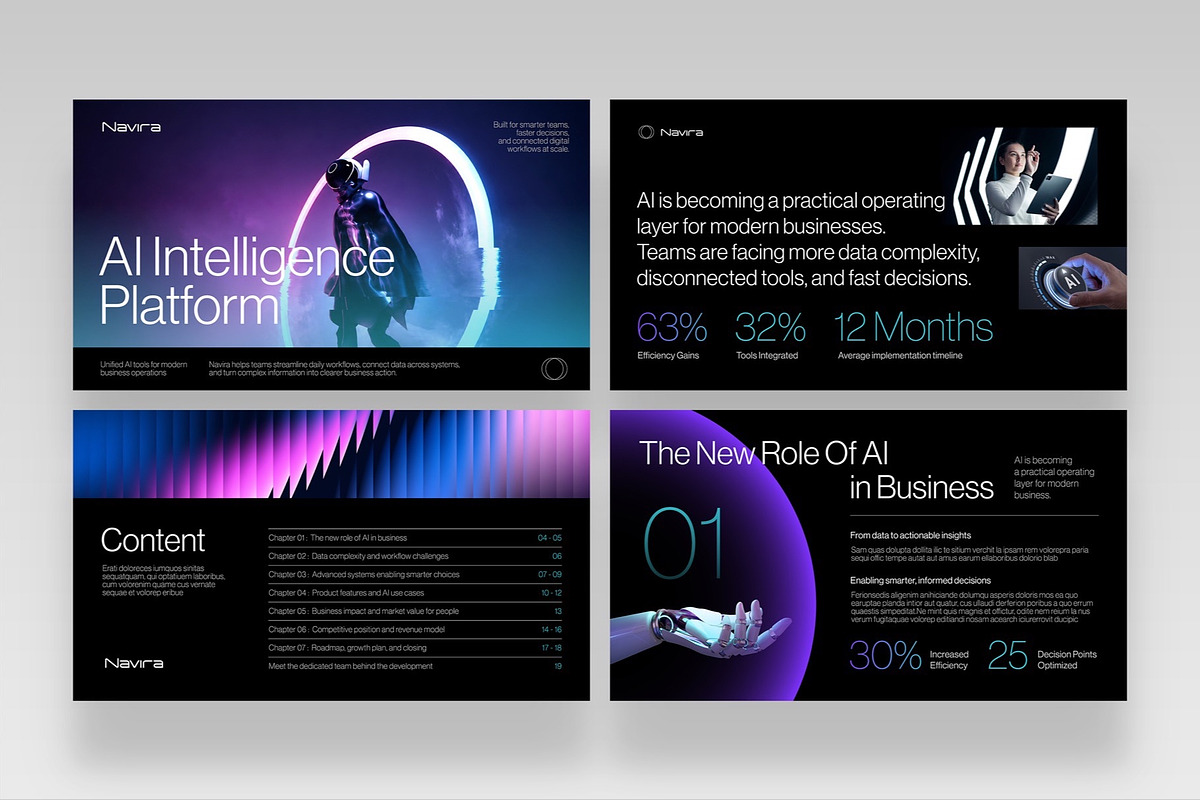 AI Artificial Intelligence Themed, a Presentation Template by BrandPacks (Photo 2 of 7)