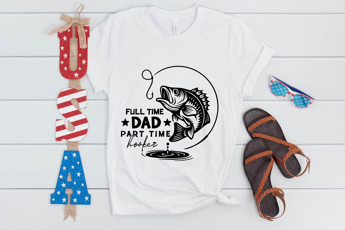 Full Time Dad Part Time Hooker SVG, an Object Graphic by BeeCraftR (Photo 2 of 5)