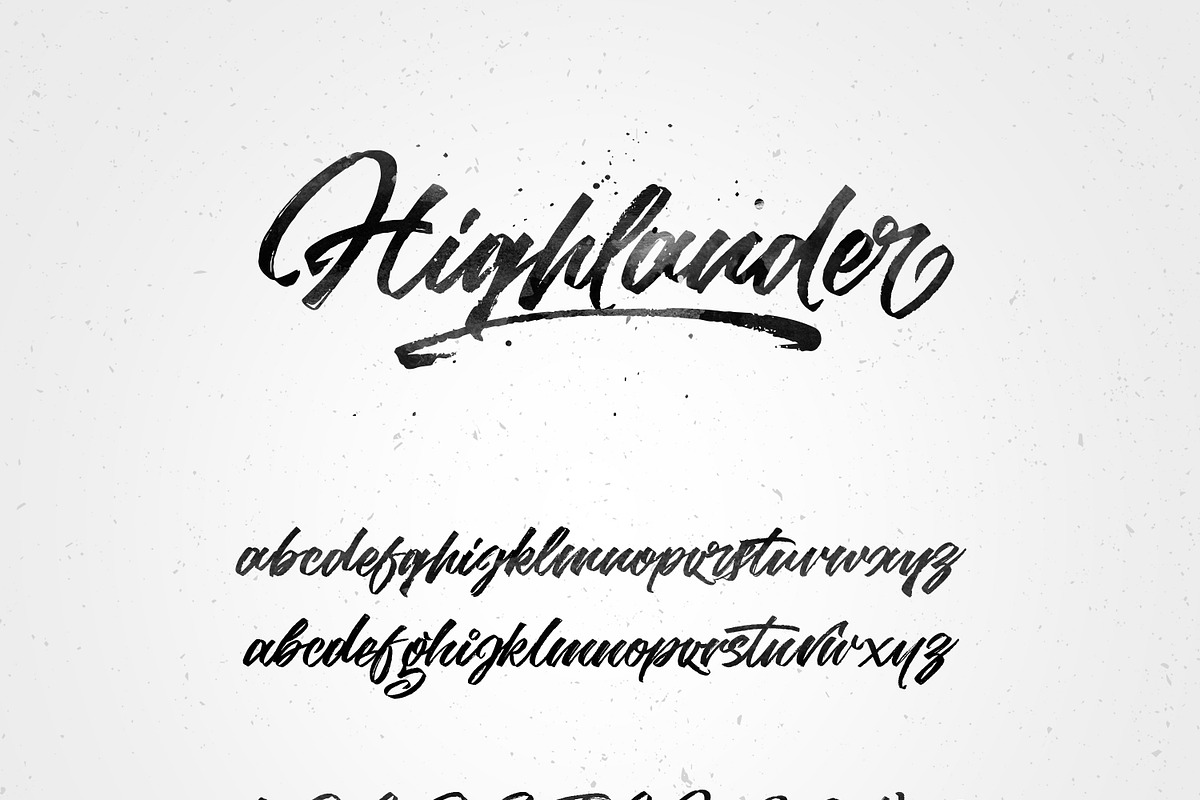Highlander marker script, a Script Font by kavoon (Photo 10 of 14)