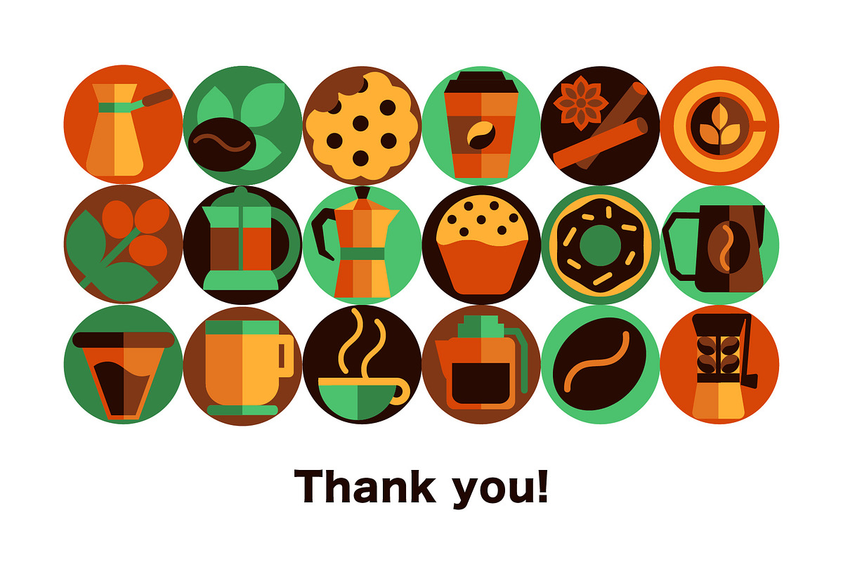 Coffee Art. Geometry Mosaic Design, a Food Illustration by Lettering_Logo (Photo 9 of 9)