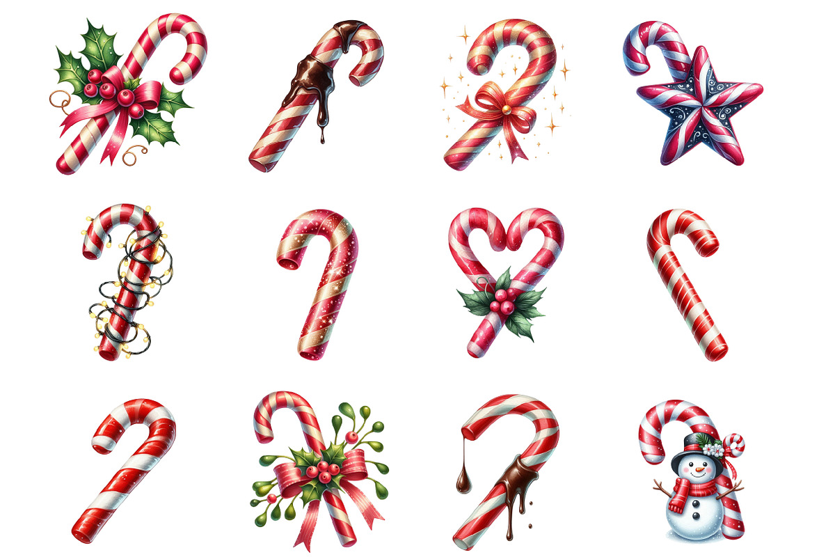 Candy Cane Clipart, an Illustration by Design Market (Photo 4 of 4)