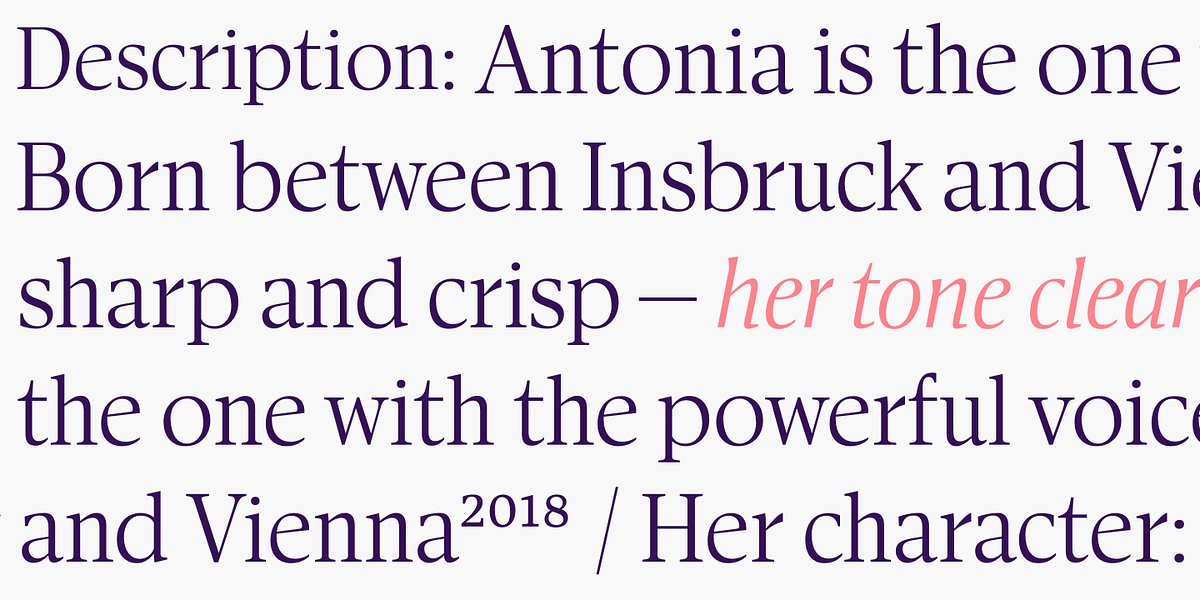 Antonia, a Serif Font by Typejockeys (Photo 6 of 6)