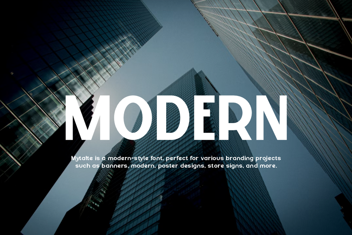 Mytalte- Modern Sans Bold Font, a Sans Serif Font by Iqsiart Studio (Photo 3 of 13)