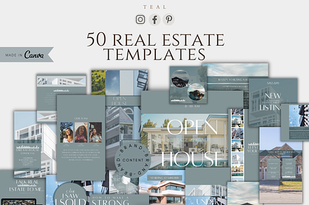 Realtor Social Media Post Story Pack, a Flyer Template by BRANDcontent